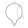 GLOW גלוב G150SJR זכוכית אמבר 8 וואט 2200K ניתן לעמעום