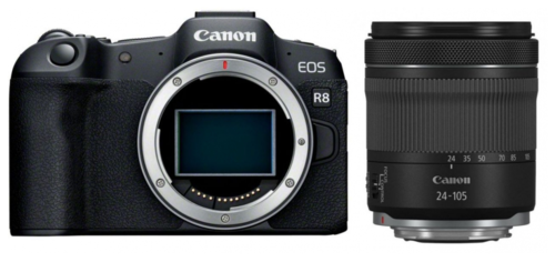 מצלמת מירורלס ועדשה Canon EOS R8 Kit + RF 24-105mm f/4-7.1