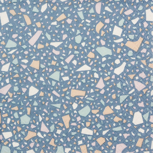 מפיות נייר 20 יח' Terrazzo blue