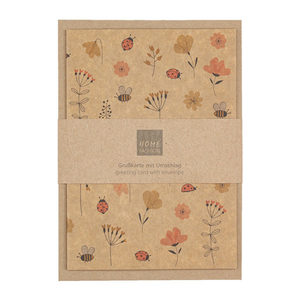 כרטיס ברכה מעוצב Ladybugs and Bees