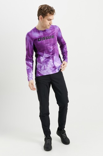 חולצת אופניים ארוכה סגול - USWE LUFTIG MTB JERSEY MEN