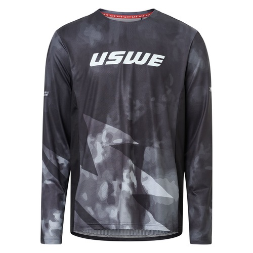 חולצת אופניים ארוכה שחור - USWE LUFTIG MTB JERSEY MEN