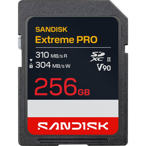  כרטיס זיכרון SANDISK 256GB Extreme PRO UHS-II SDXC