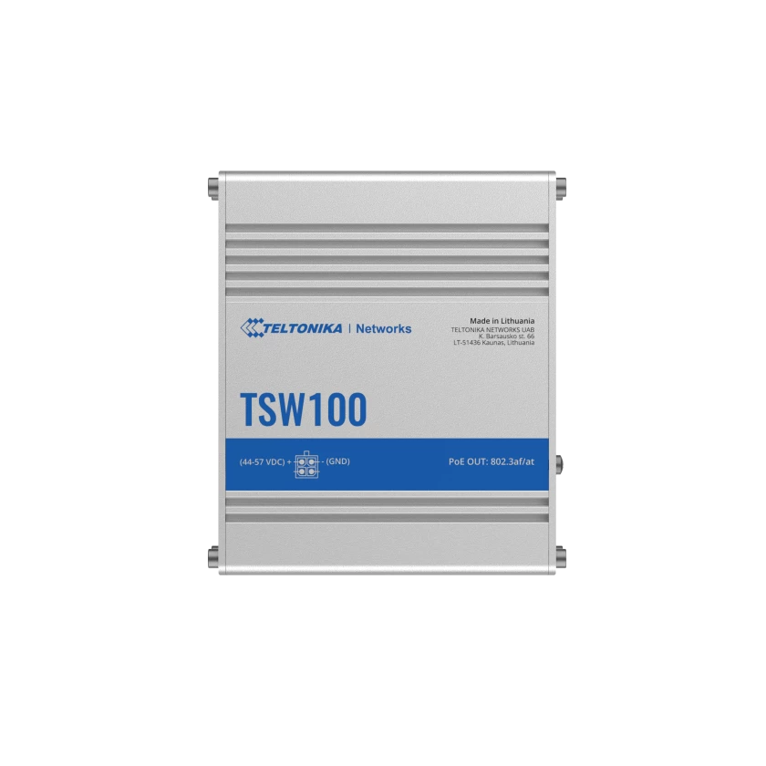 מתג תעשייתי‏‎ TSW100 TELTONIKA POE+ ‎
