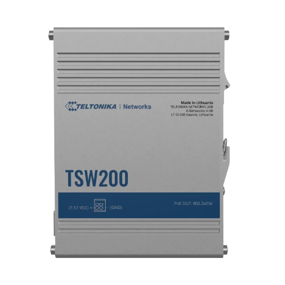 מתג תעשייתי‏‎ TSW200 TELTONIKA POE+ ‎