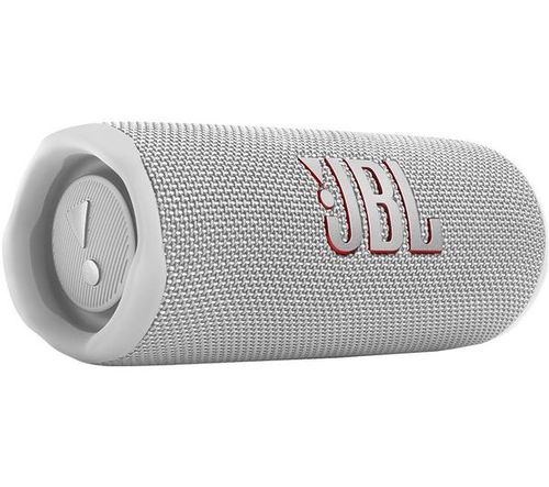 רמקול נייד אלחוטי עמיד למים JBL Flip 6 Bluetooth בצבע לבן