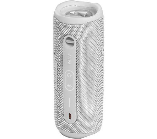 רמקול נייד אלחוטי עמיד למים JBL Flip 6 Bluetooth בצבע לבן