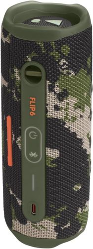 רמקול נייד אלחוטי עמיד למים JBL Flip 6 Bluetooth בצבע צבאי