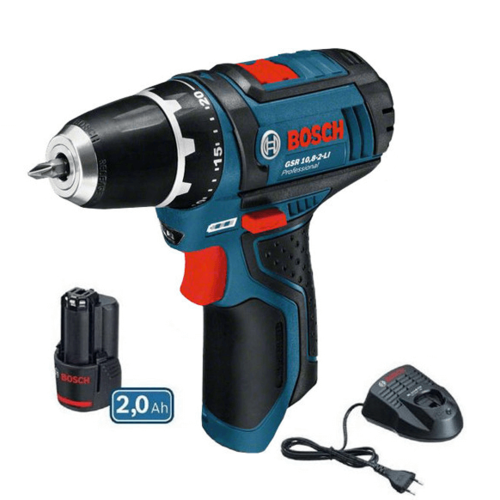מברגה 12V דגם GSR 12V-15 כולל סוללה 2AH מבית BOSCH בוש