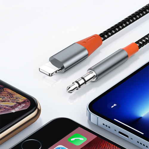 כבל פרימיום מתאם 3.5 מ״מ (אודיו) לאייפון (חיבור Lightning) WiWU YP-06