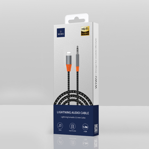 כבל פרימיום מתאם 3.5 מ״מ (אודיו) לאייפון (חיבור Lightning) WiWU YP-06