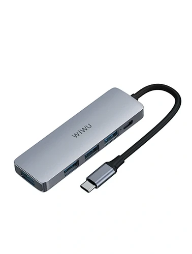 תחנת עגינה 5 ב-1 עם חיבור USB Type-C 100W 