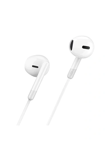 אוזניות לטלפון עם חיבור טייפ סי WiWU EarBuds EB314 Type-C - צבע לבן