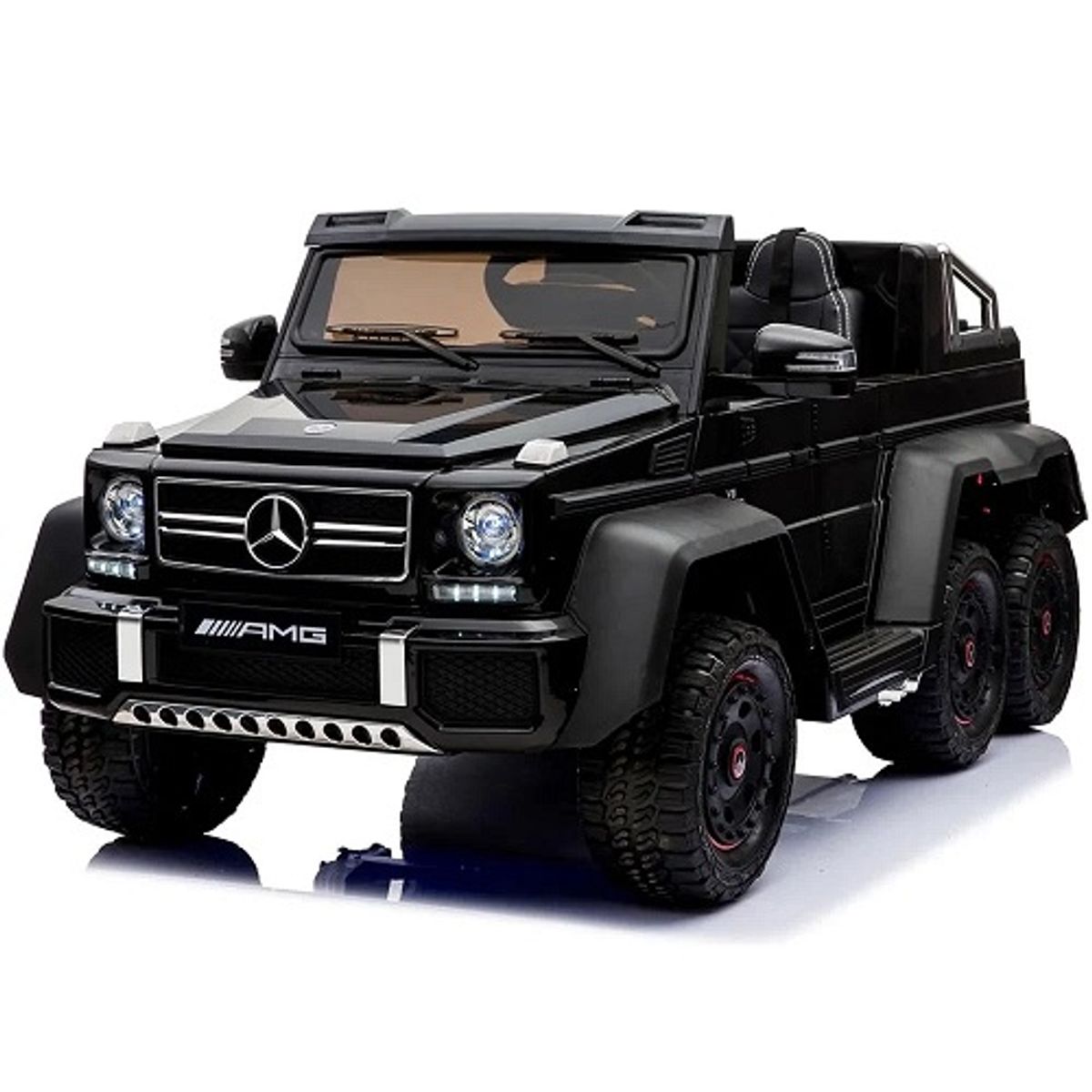 ג'יפ ממונע לילדים 12V דמוי מרצדס מייבך G-650 6*6 במחיר מעולה_שחור