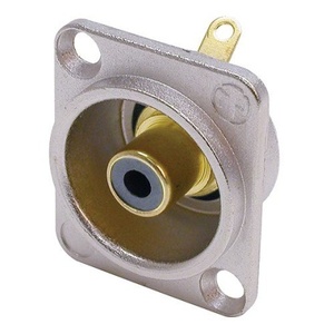 RCA נקבה שחור לפאנל  NF2D-0 Neutrik