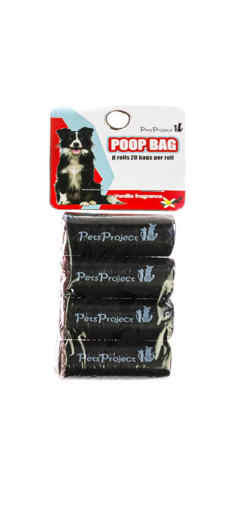 160 שקיות לאיסוף צרכים- 8 גלילים POOP BAG