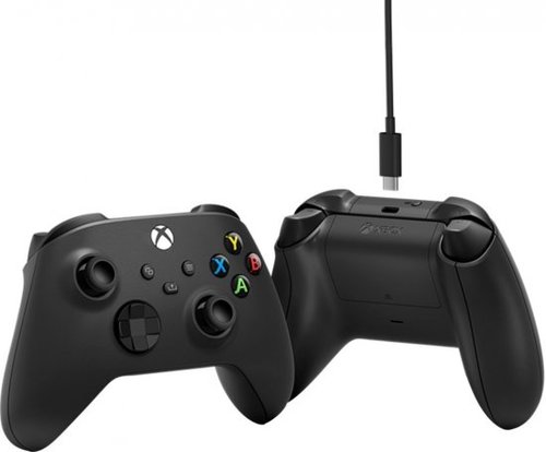 בקר משחק אלחוטי Microsoft Xbox Wireless Controller כולל כבל USB-C - צבע שחור