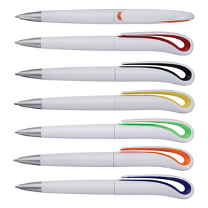 "פלמינגו" עט פלסטיק ראש כדורי צוואר צבעוני