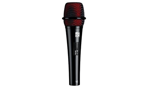 מיקרופון דינמי ידני עם כבל XLR -  sE Electronics V2 Switch