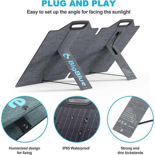 big blue solar panel 100w