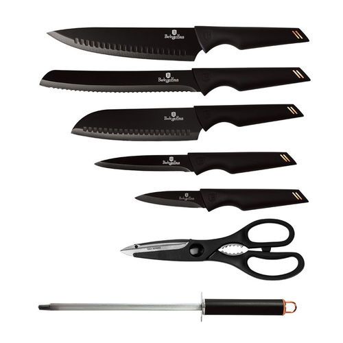 סט 7 סכינים + מעמד איכותי  BERLINGERHAUS BLACK ROSE BH-2692