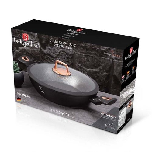 סיר בישול רדוד איכותי  BERLINGERHAUS Black Rose BH-1640N