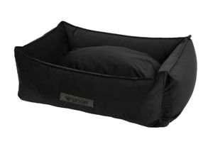 מיטה מלבנית קוקון קטיפה צבע שחור WOOFF - 60X40X18CM