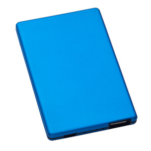 מטען לניידים power bank כרטיס אשראי אלומניום דק