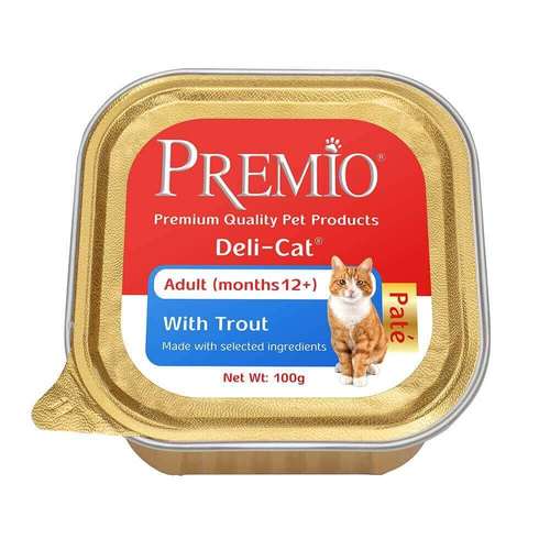 פרמיו חתול מעדן פורל 100 גרם פטה Premio Deli-Cat