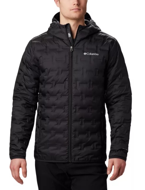 מעיל פוך לגברים Delta Ridge Down Hooded Black