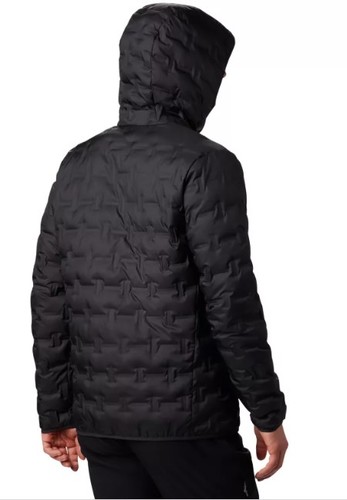 מעיל פוך לגברים Delta Ridge Down Hooded Black