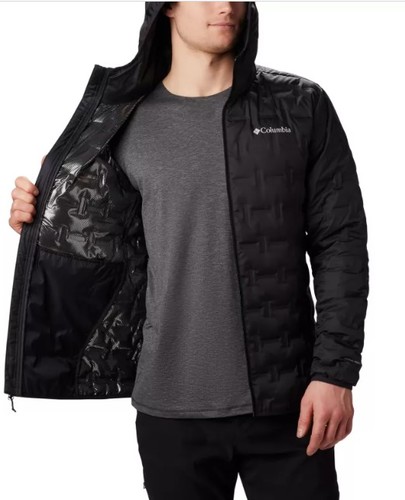 מעיל פוך לגברים Delta Ridge Down Hooded Black