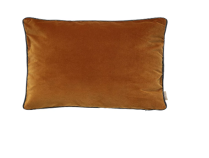 כרית מילוי נוצות 30X50 חום VELVET Cushion Rustic Brown