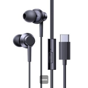 אוזניות חוטיות Baseus Encok CZ11 TYPE C - שחור
