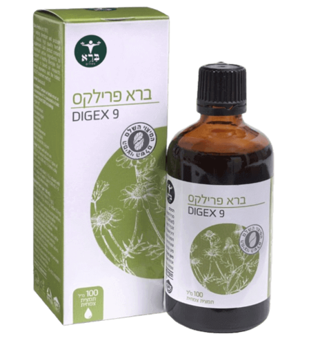 ברא פרילקס | Bara Free-LX | מכיל 100 מ"ל תמצית צמחים | DIGEX 9 | כשר | Vegan Friendly | תוסף תזונה |  ברא צמחים | BARA