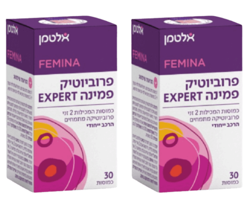 מבצע זוג | פרוביוטיק | פמינה אקספרט | 60 כמוסות | אלטמן | ALTMAN