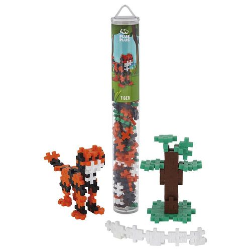 משחק הרכבה 100 חלקים קטנים במארז צינור רב פעמי - נמר