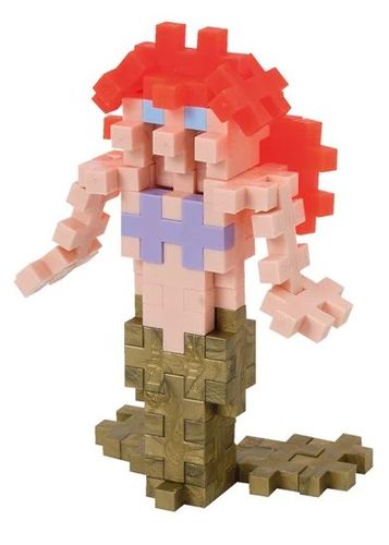 משחק הרכבה 100 חלקים קטנים במארז צינור רב פעמי - בת ים