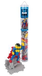 משחק הרכבה 100 חלקים קטנים במארז צינור רב פעמי - גיבורי על