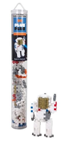 משחק הרכבה 100 חלקים קטנים במארז צינור רב פעמי - אסטרונאוט