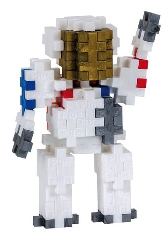 משחק הרכבה 100 חלקים קטנים במארז צינור רב פעמי - אסטרונאוט