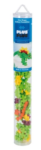 משחק הרכבה 100 חלקים קטנים במארז צינור רב פעמי - דינוזאור