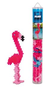 משחק הרכבה 100 חלקים קטנים במארז צינור רב פעמי - פלמינגו