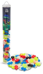 משחק הרכבה 100 חלקים קטנים במארז צינור רב פעמי - זוהר בחושך