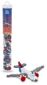 משחק הרכבה 100 חלקים קטנים במארז צינור רב פעמי - מטוס