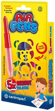 5 טושי נשיפה  AIR PENS (גווניי יסוד)