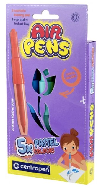 5 טושי נשיפה  AIR PENS (גווניי פסטל)