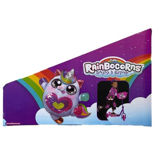 קורקינט 3 גלגלים חד קרן - RAINBOCORNS