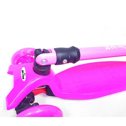 קורקינט 3 גלגלים מתקפל + אורות בגלגלים - SKATER MAXI COOL
