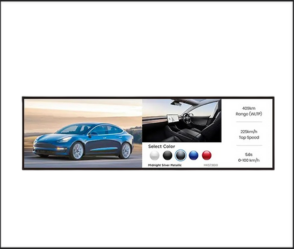 Zkong 35.6 אינץ' תצוגת LCD תג מחיר תצוגת פרסום מסכי LCD